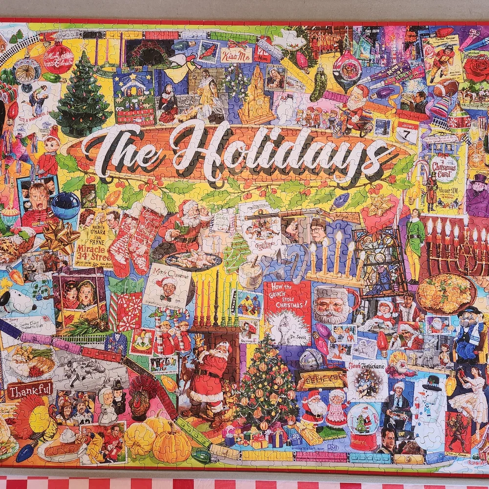 White Mountain 'The Holidays' Jigsaw Puzzle - 1000 Pieces - Picture 6 of 6